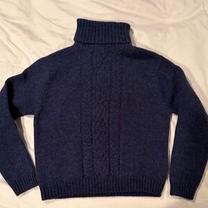 Newton Trading Co Navy Blue Turtleneck Sweater